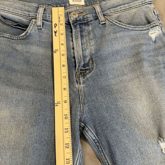 Hudson Ace Skinny Men's Jeans Light Medium Wash Distressed Size 33 x 32 - Picture 9 of 11